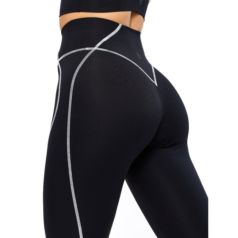 Airbrush Hourglass Legging – Onyx Black