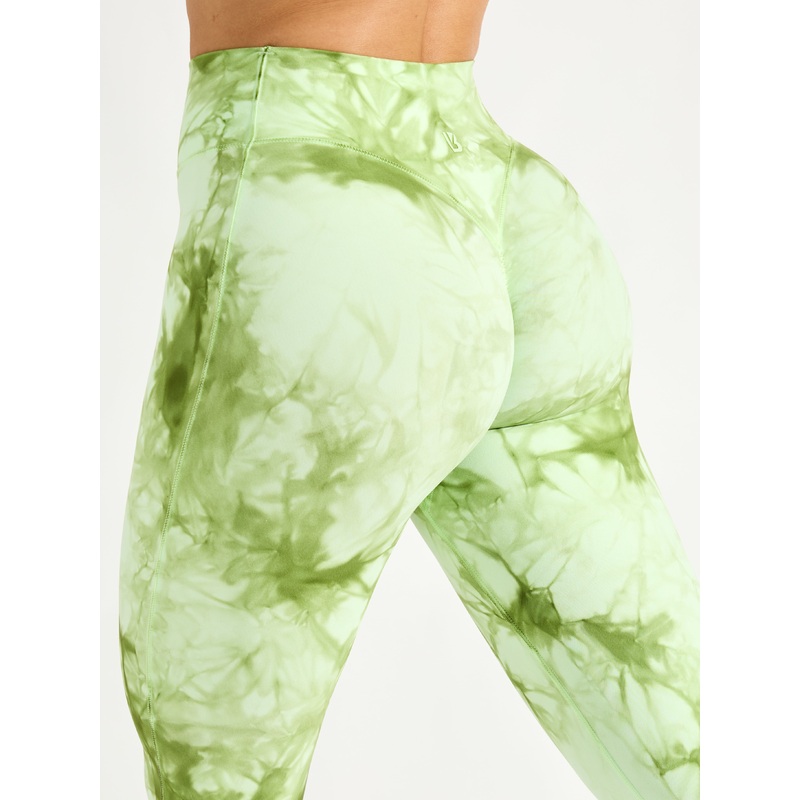 Aggressive Scrunch Legging – Honeydew Tie Dye