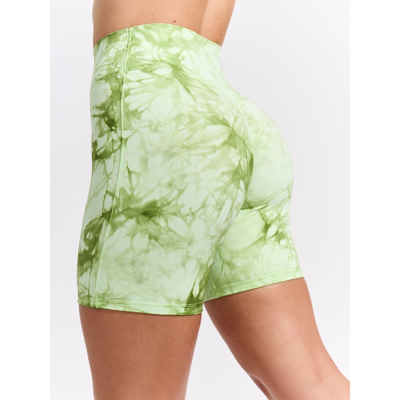 Aggressive Scrunch Short 7 – Honeydew Tie Dye