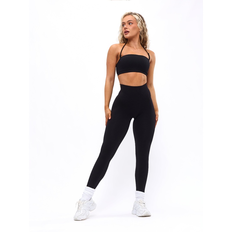 Waterfall Seamless Legging – Black
