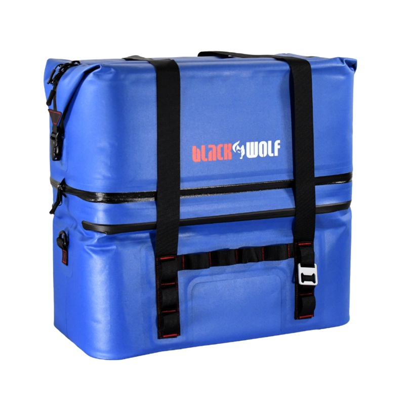 2 Compartment Soft Cooler 60L|True Red|Marine Blue
