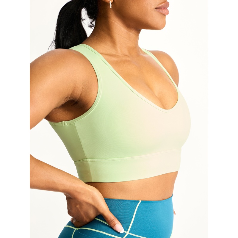 Airbrush Maraschino Sports Bra – Lima Bean