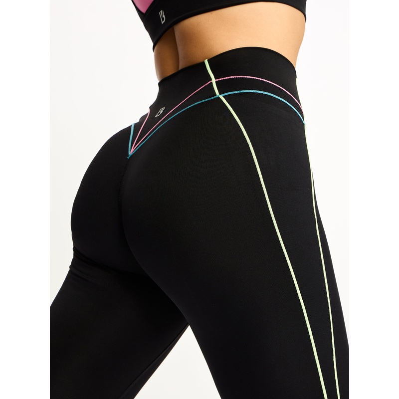 Everyday Airbrush Pocket Legging – Black Multi