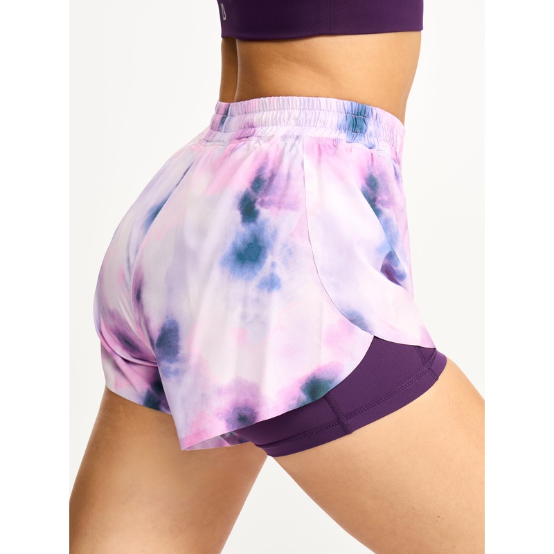Flirty Flo Short Boyshort – Purple Swirl Print