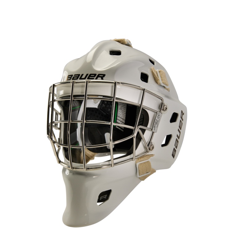 BAUER NME GOAL MASK SENIOR|S|M|L|White|Black