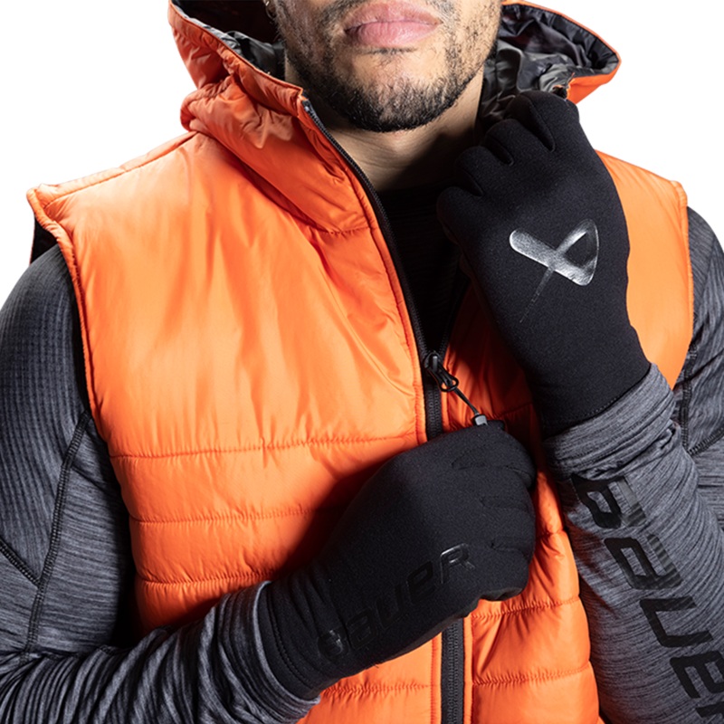 BAUER POLARTEC GLOVES SENIOR|Black|OS