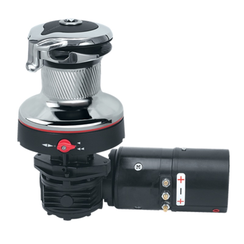Harken #46 Electric Self-Tailing Rewind Radial Winch  Reverse Speed – Chrome
