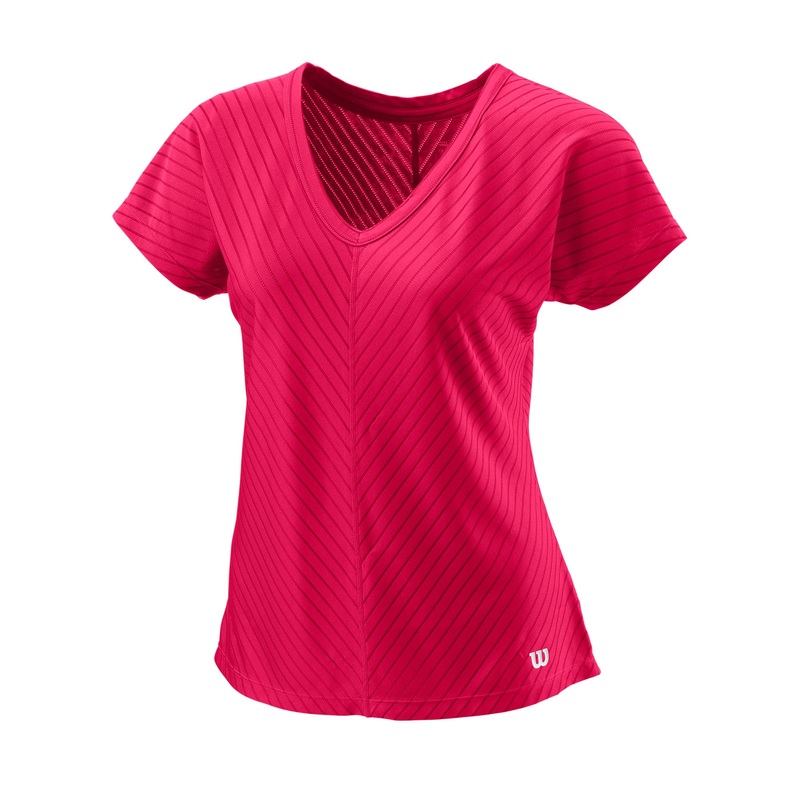 WOMEN’S TENNIS TRAINING V-NECK T-SHIRT II – LOVE POTION PINK