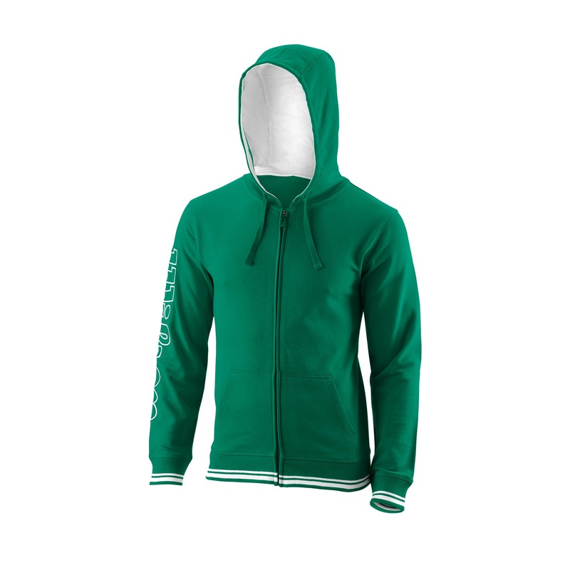 MEN’S TEAM II FZ TENNIS HOODY – TEAM GREEN