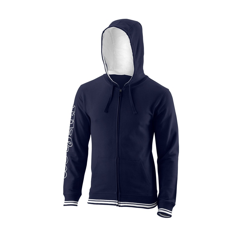 MEN’S TEAM II FZ TENNIS HOODY – TEAM NAVY