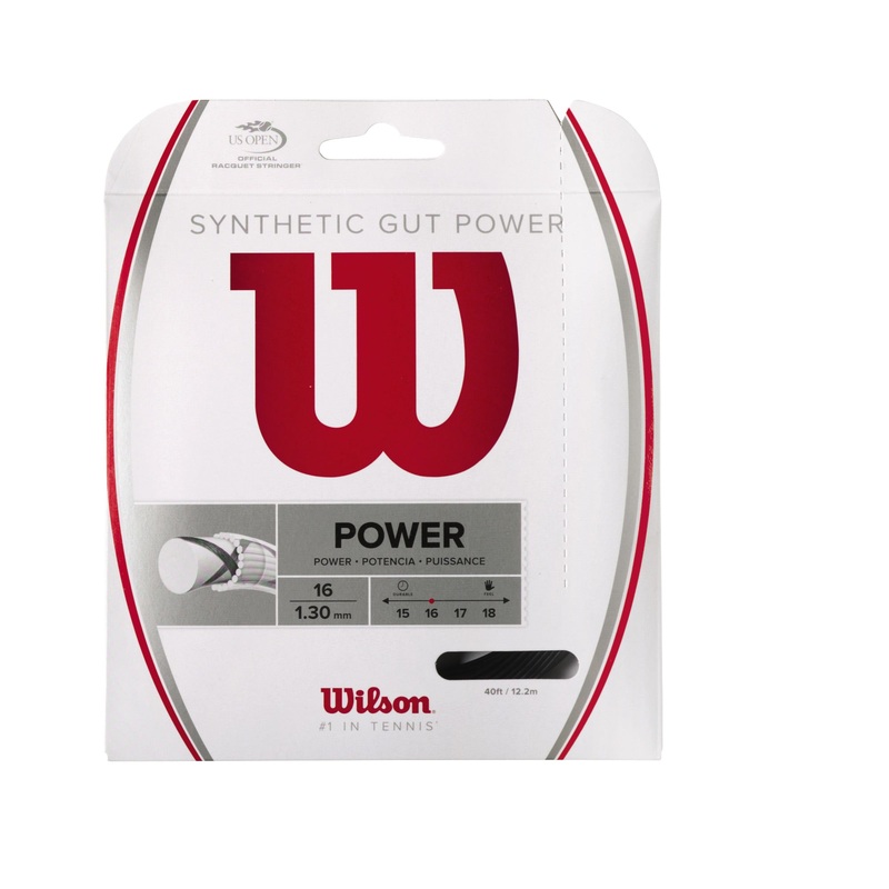 SYNTHETIC GUT POWER 16 TENNIS STRING – SET