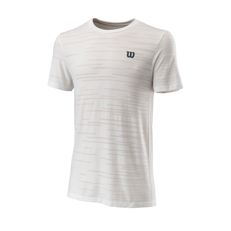 MEN’S KAOS RAPIDE II SEAMLESS TENNIS CREW NECK T-SHIRT – WHITE