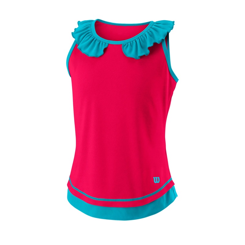 GIRL’S COMPETITION TENNIS TANK TOP – LOVE POTION PINK