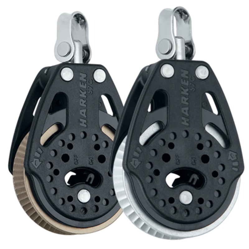 Harken Two-pack  57 mm Carbo 1.5x & 2x Grip Ratchmatic Blocks