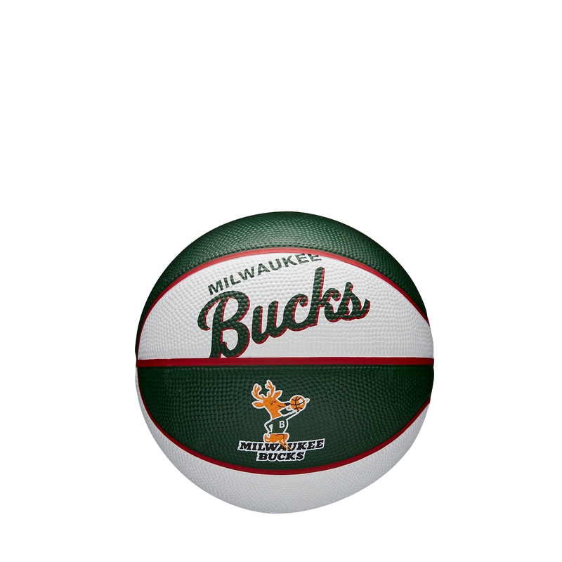 NBA TEAM RETRO MINI BASKETBALL – MILWAUCKEE BUCKS