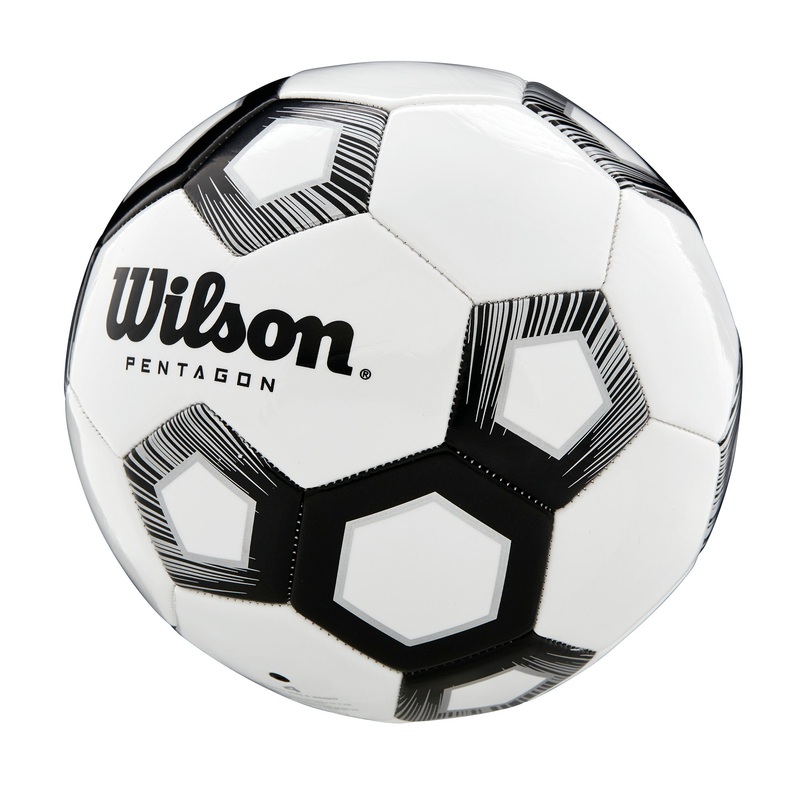 Wilson Pentagon Soccer Ball|One Size|White/Black