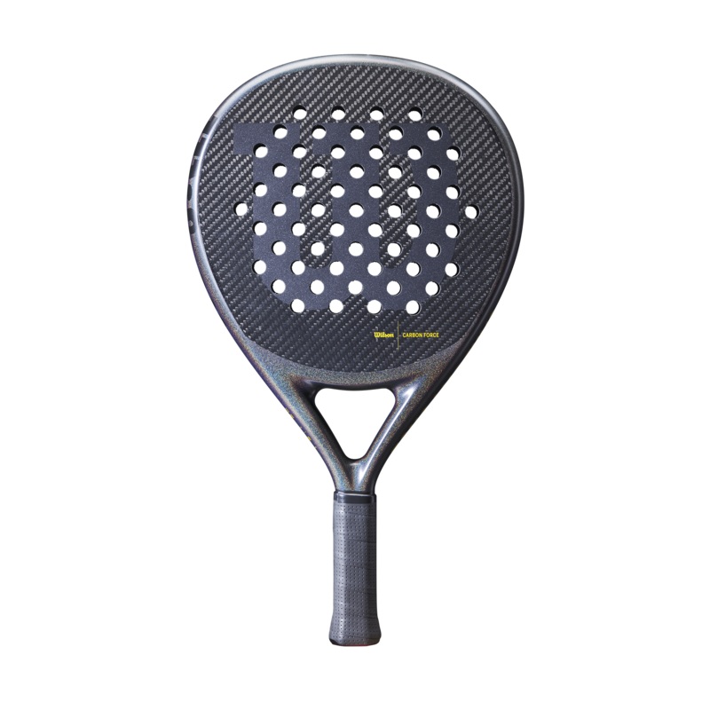 Carbon Force Pro Padel Racket|4 1/4″|Black|Uncovered