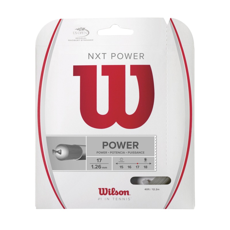 Wilson Nxt Power Strings 17|One Size|White|Uncovered