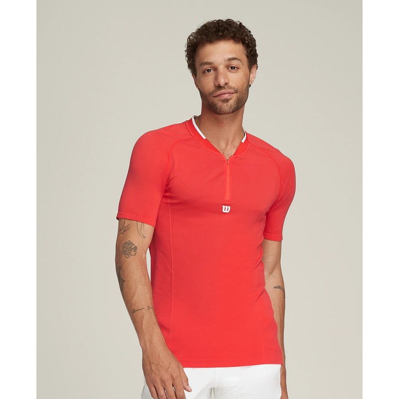 Series Seamless Zip Henley T-shirt