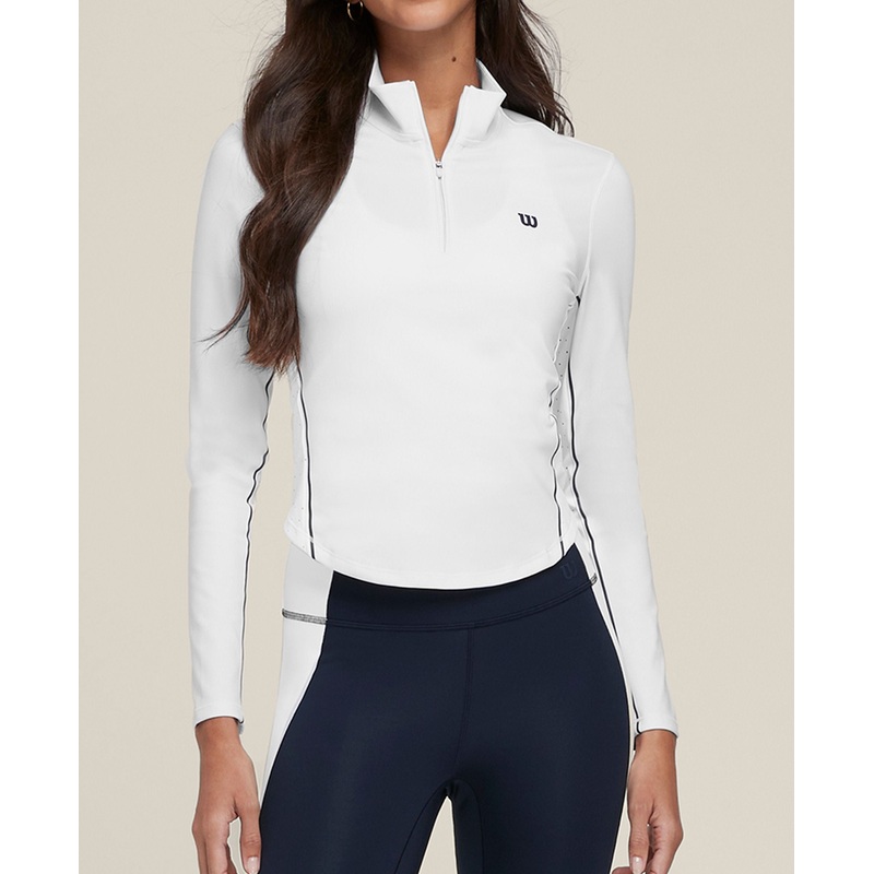 Brentwood Half-Zip|XS|S|M|L|White
