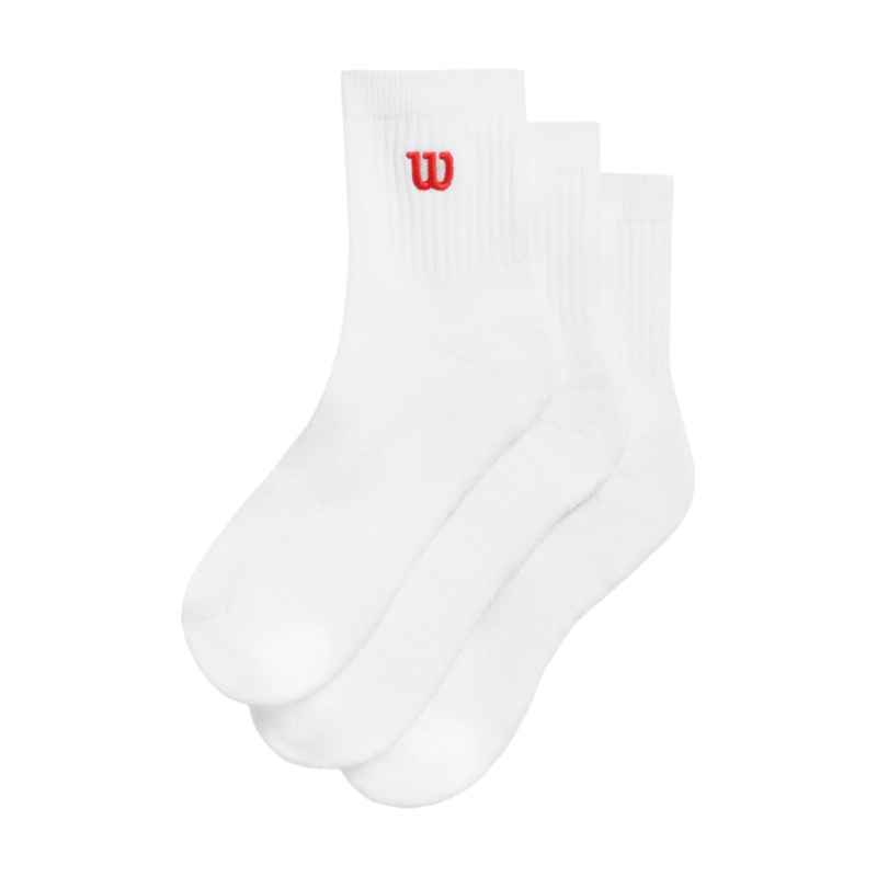 Quarter Top Socks 3-Pack|White|S|M|L