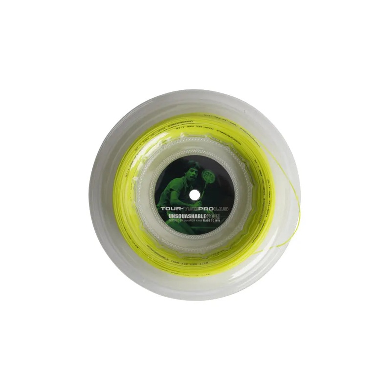 UNSQUASHABLE TOUR-TEC PRO 1.18 Squash String – Yellow – 100M Reel
