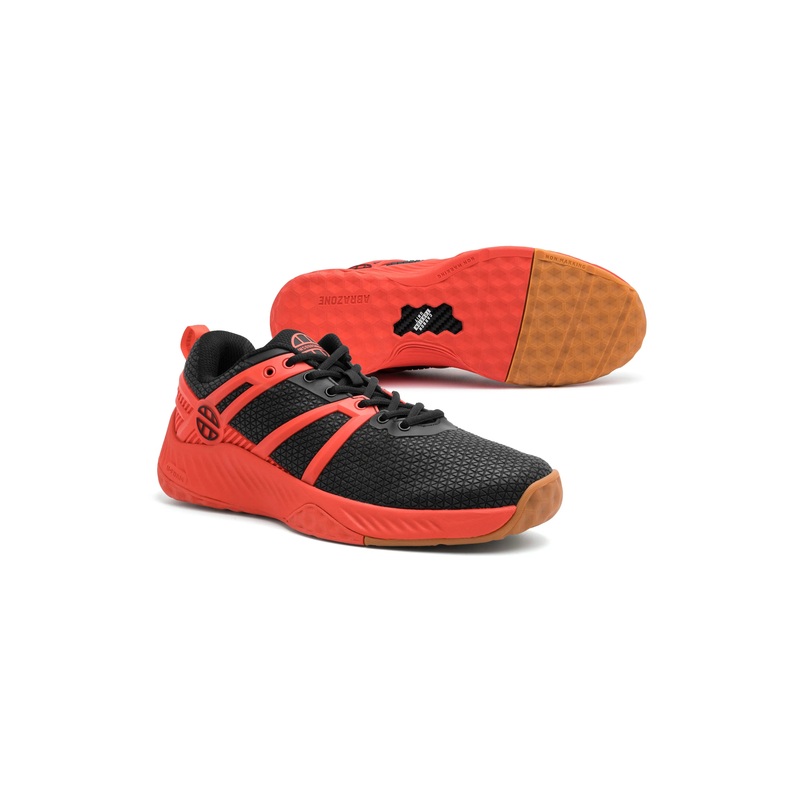 UNSQUASHABLE TOUR-TEC PRO Men’s Black Red Squash Shoes