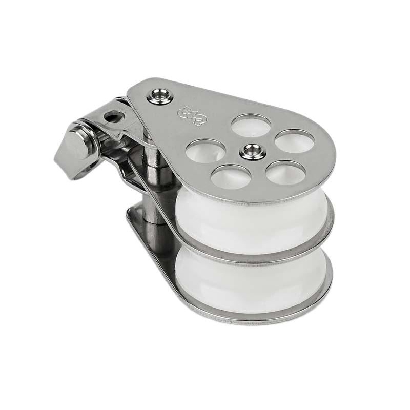 Schaefer Double Stainless Block with Front Side Shackle