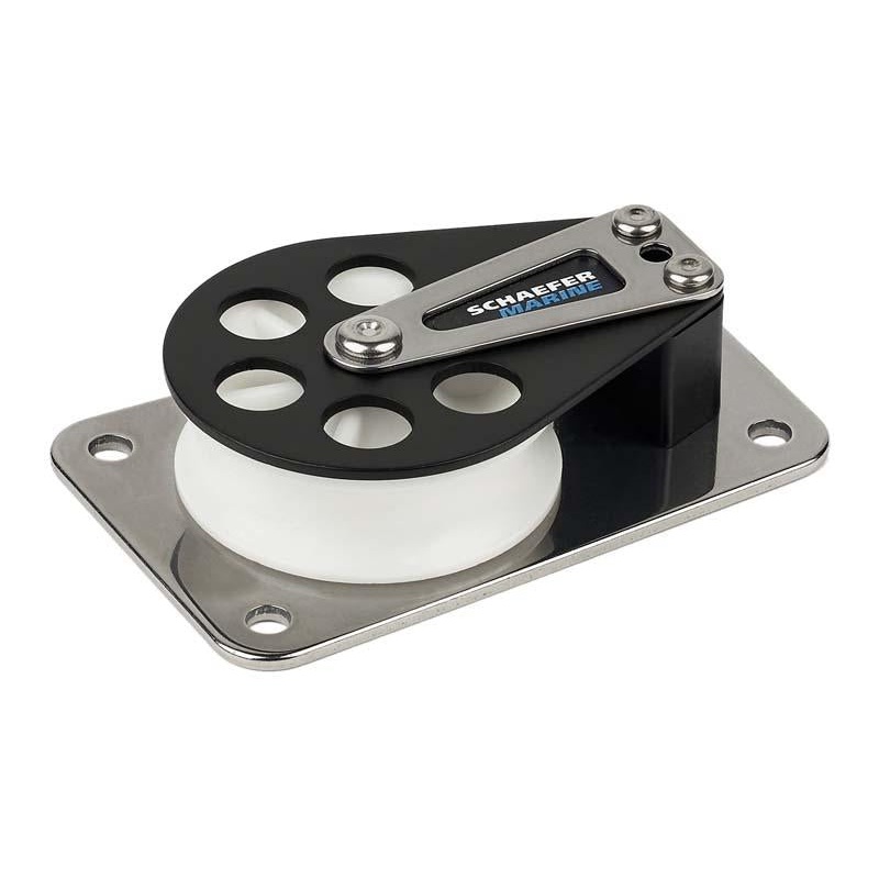Schaefer Flat Base Aluminum Single Cheek Block
