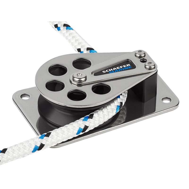 Schaefer Stainless Steel Cheek Block with 2 3/8 Aluminum Sheave