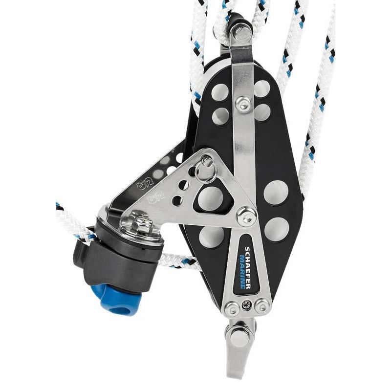 Schaefer Aluminum Fiddle Block w/ Adj. Cam & Becket