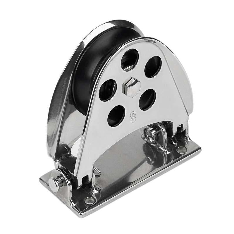 Schaefer Half-Moon Mast Base/Hinged/Alum Max Line 5/8 (16 mm)