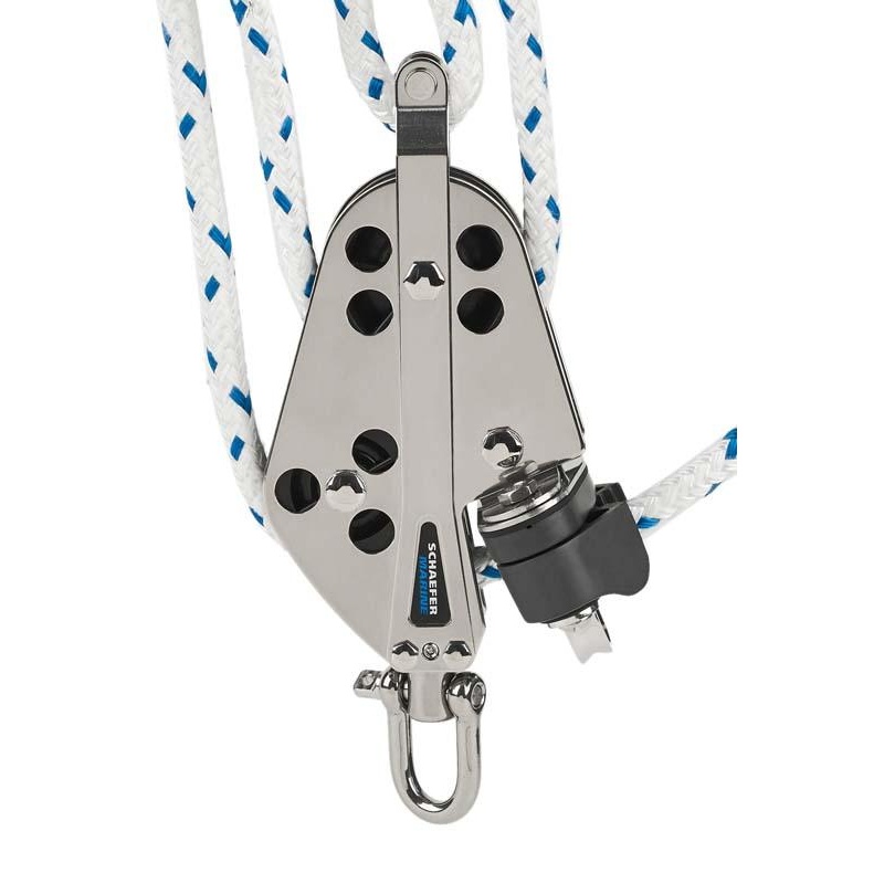 Schaefer 23-55  Stainless Fiddle Block w/ Cam & Becket