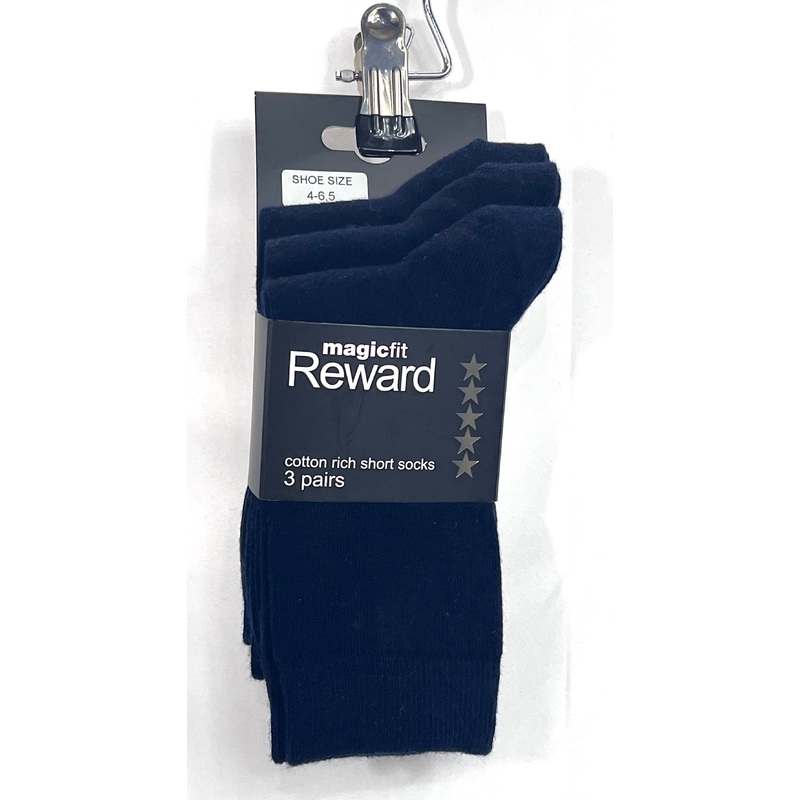 Coloma Reward Sock Navy 3pack|4-6.5 UK