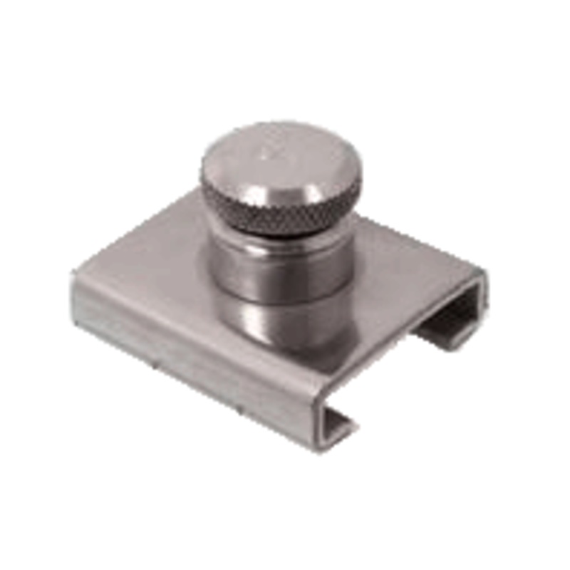 Schaefer 1 1/2 S.S. T-Track Slider – Adj. Stop/ Screw Pin