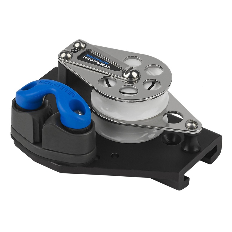 Schaefer 1 1/2 T-Track Control Block Double Sheave / Cam / Port