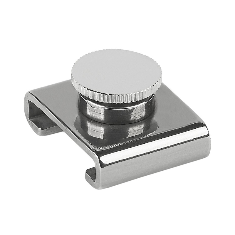 Schaefer 1 1/4 S.S. T-Track Slider – Adj. Stop/ Screw Pin