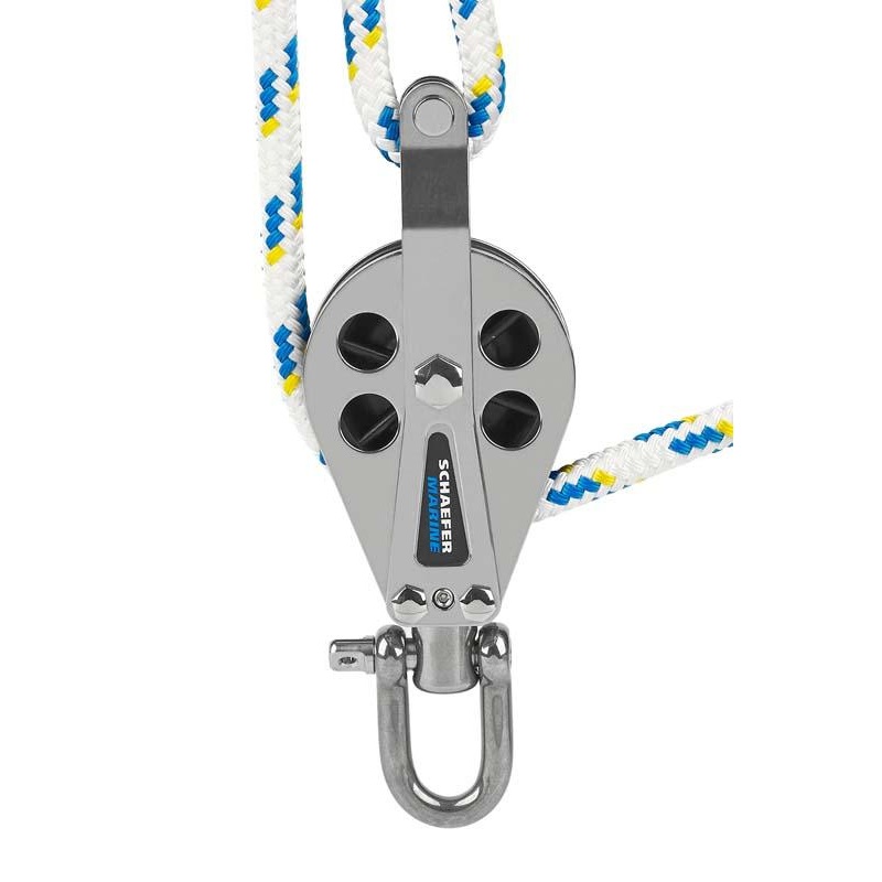 Schaefer S.S. Single Block w/Becket Max Line 9/16 (14mm)