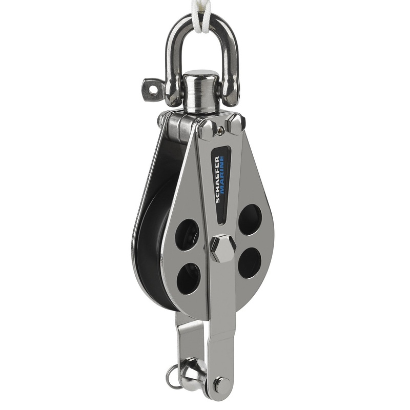 Schaefer S.S. Single Block w/Becket & UC SheaveMax Line 5/8 (16mm)