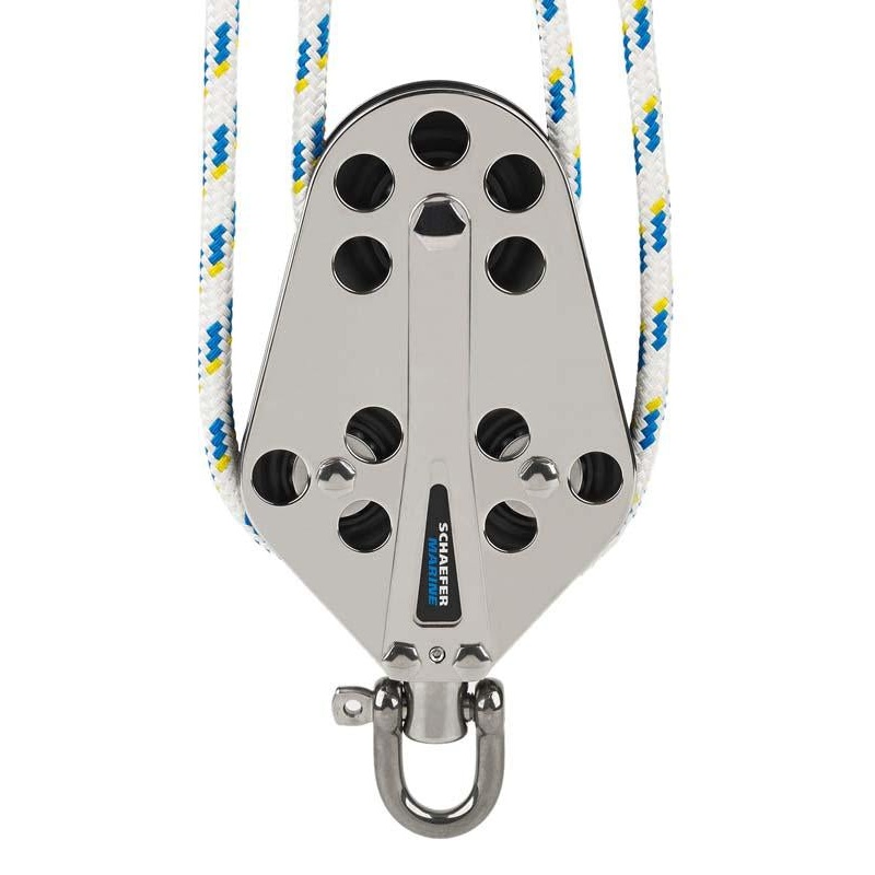 Schaefer Stainless Fiddle Block w/UC Sheave Max Line 5/8 (16mm)