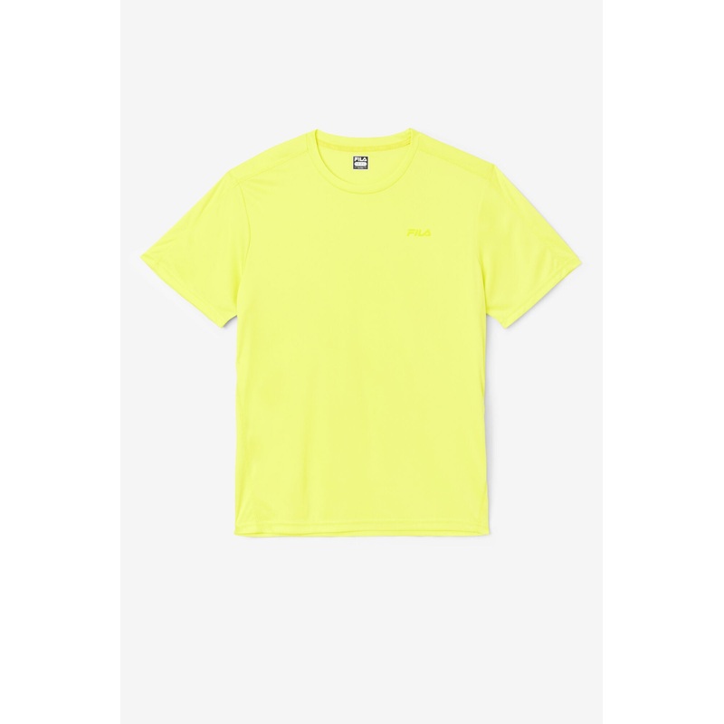 Fila Che Performance Tee|Small|Medium|Large|X-Large|XX-Large|Sulphur Spring|French Navy|Fila Red|Highrise|Lime Punch