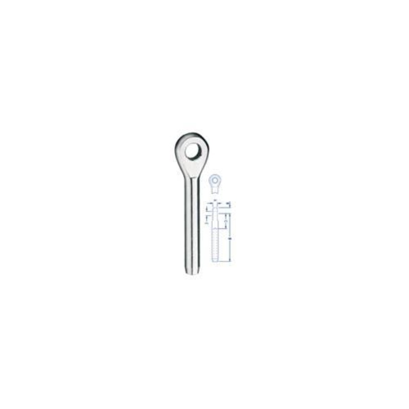 Ronstan Swage Eye, 4mm (5/32) Wire, 7.9mm (5/16) Hole