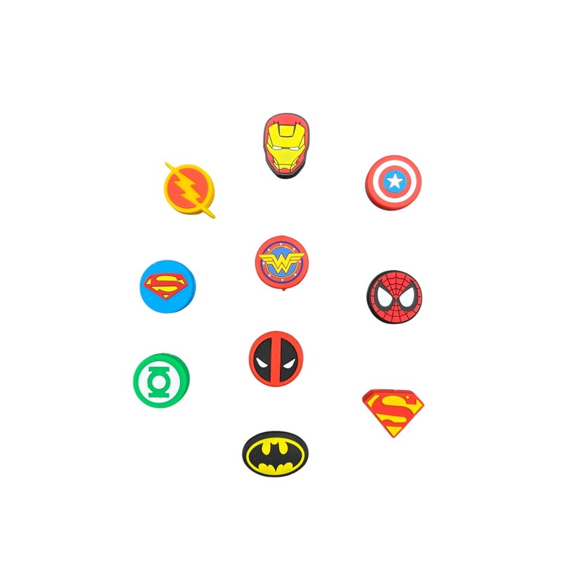 Comics Superhero Themed Shock Absorbing Vibration Dampeners – 3 Pack