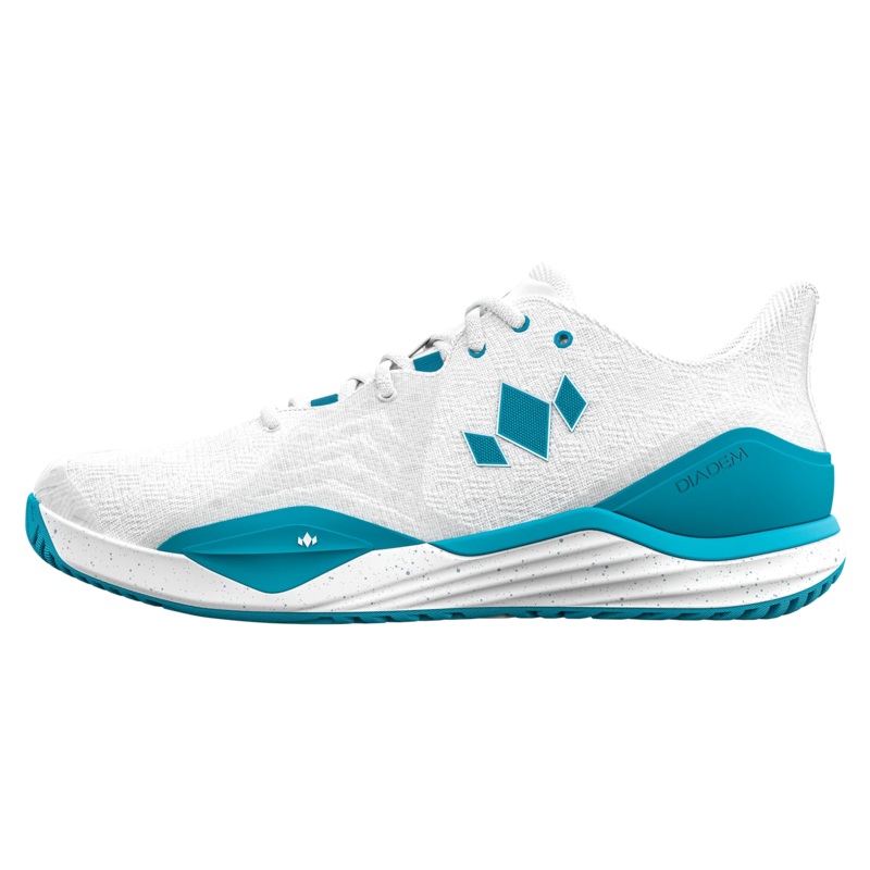 Diadem Court Burst Womens Court Tennis Shoes- White/Blue