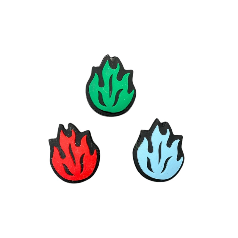 Flame Themed Shock Absorbing Vibration Dampener- 3 Pack