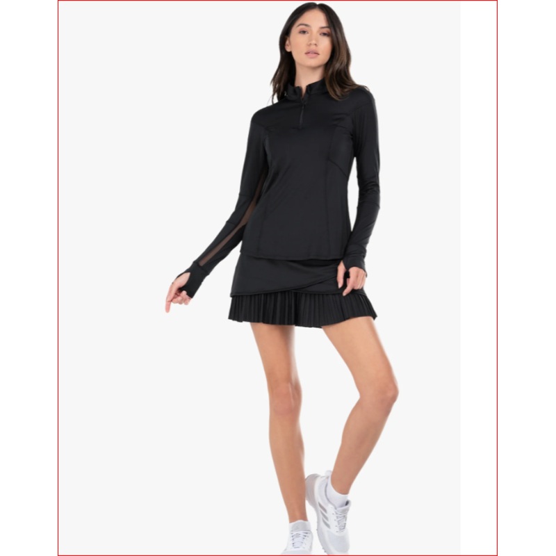 Lucky in Love 1/4 Zip Long Sleeve Top