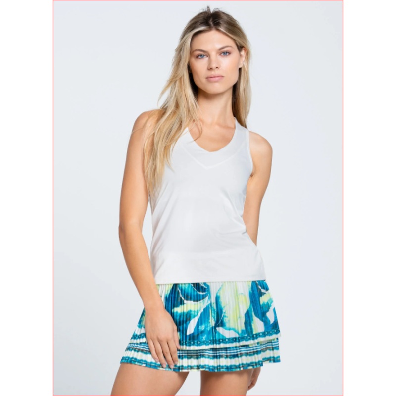 Lucky in Love Caribbean Vibes Pleated Skirt – Standard Length