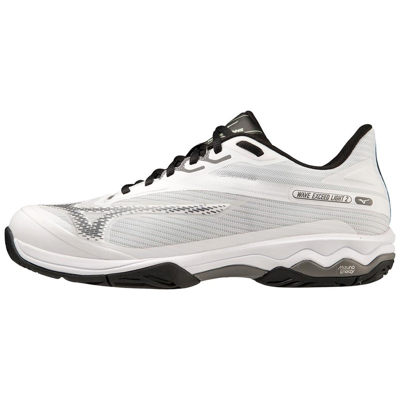 Mizuno Wave Exceed Light 2 AC Mens Court Shoes White/Metallic Grey