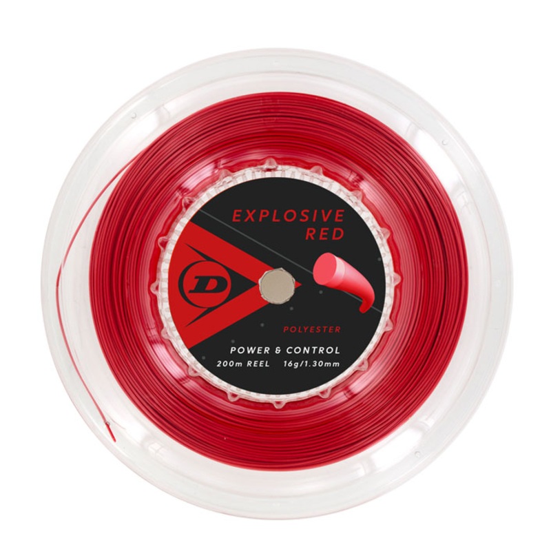 Dunlop Explosive Red 16G Tennis String – Reel