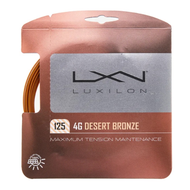 Luxilon 4G Desert Bronze 125 Tennis String- Pack